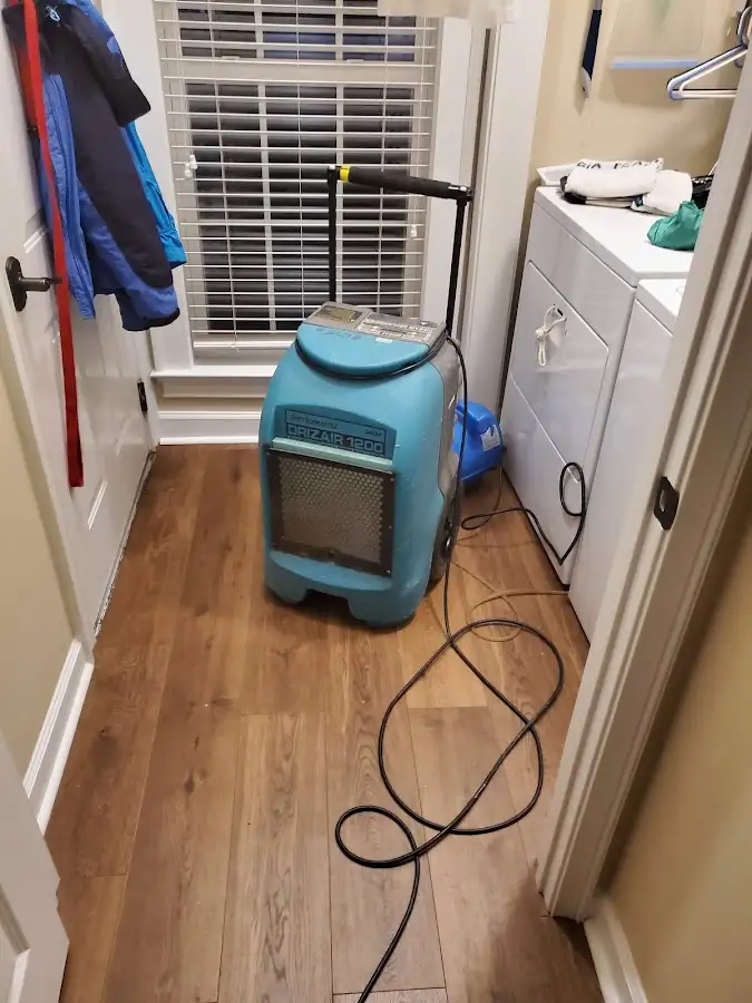 Commercial dehumidifier deployed for Flood Damage Cleanup in Carrollton