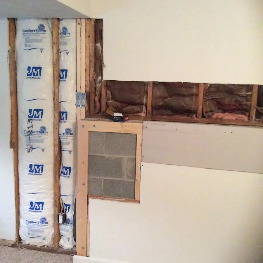 Wall insulation replacement during Structural Drying in Carrollton